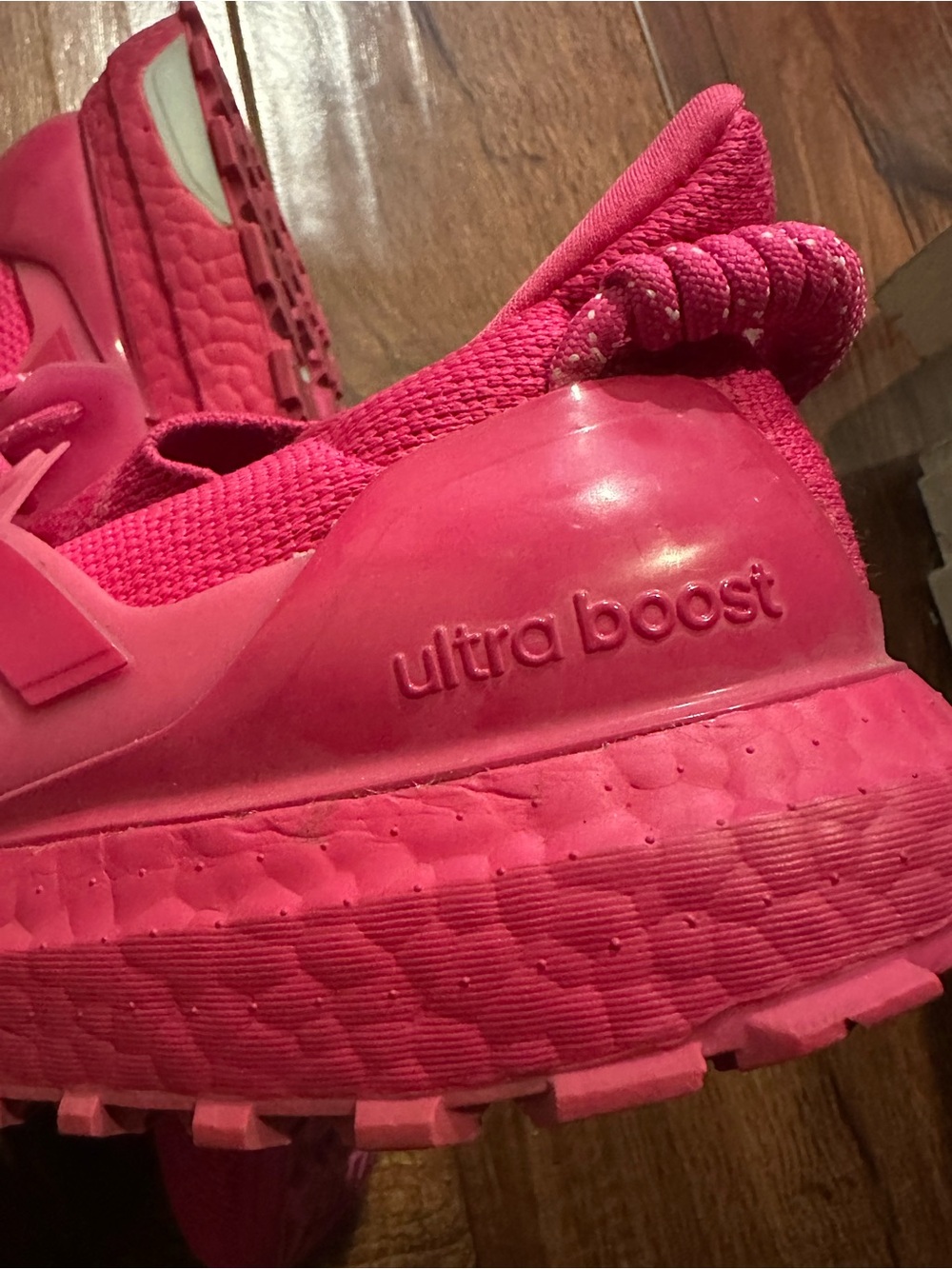 Adidas x Ivy Park Ultraboost Shock Pink Running Shoes Pink - Picture 5 of 6